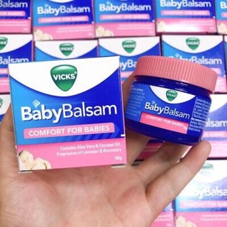 Kem Bôi Giữ Ấm Ngực V.ic.ks B.aby B.als.a.m Giảm Ho Cho Bé Từ 3M+ 50g Của Đức