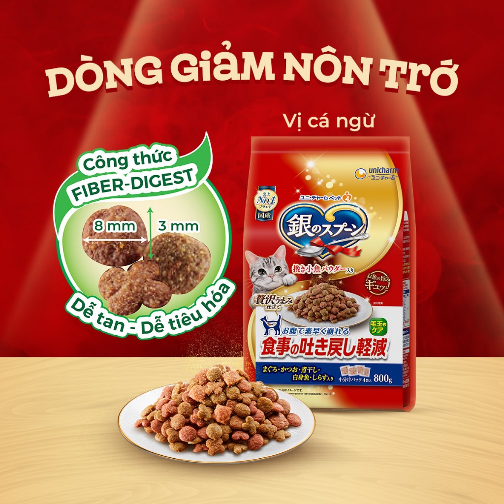 Thức ăn hạt cho mèo Silver Spoon Túi 1kg