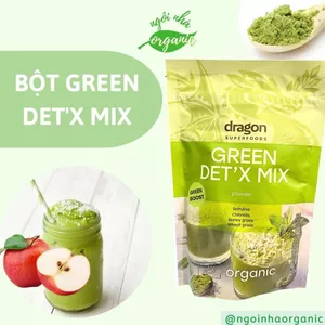Hỗn hợp Green Detox (chlorella, spirulina, cỏ lúa mì, cỏ lúa mạch) thải độc mix 200g - Dragon Superfoods