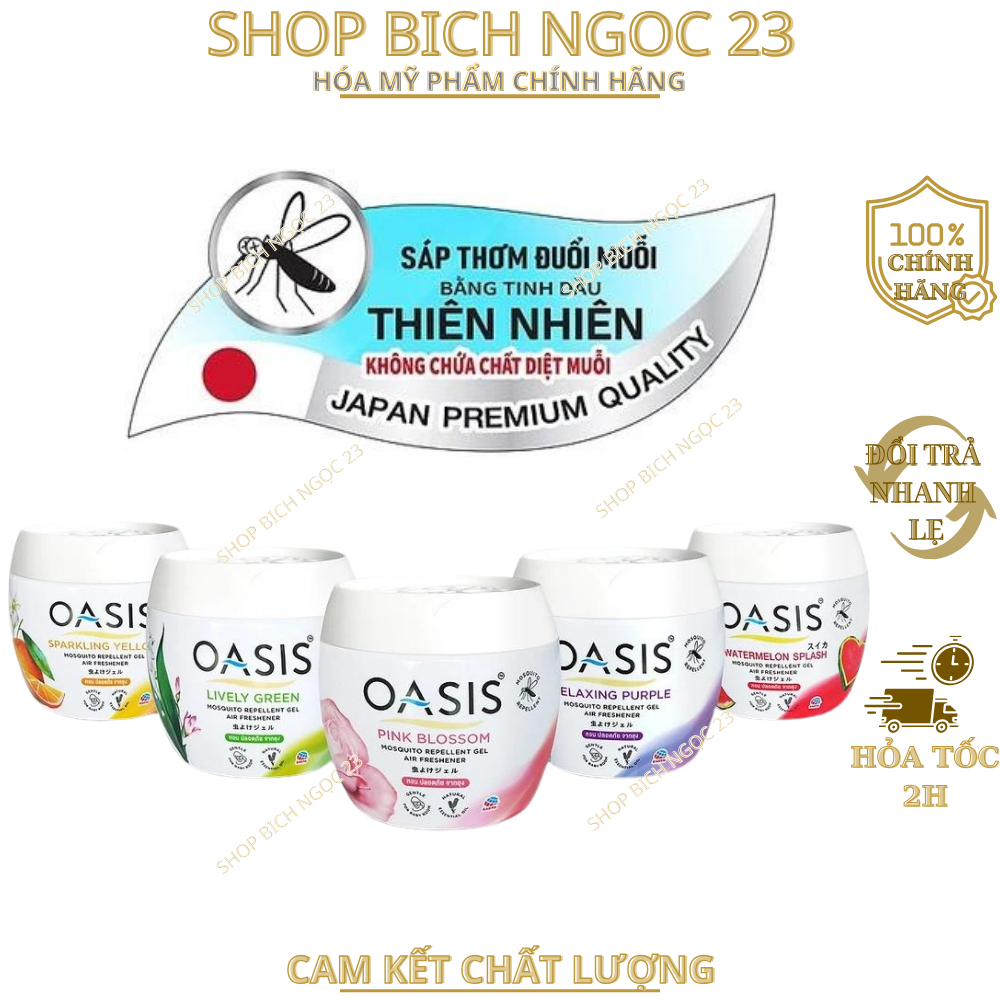 Sáp thơm đuổi muỗi OASIS (nhiều mùi hương ) hương thơm từ thiên nhiên