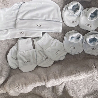 Set Mũ, Bao Tay, Bao Chân Nous Siêu Mềm Mại Cho Bé Sơ Sinh