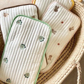 Gối nằm 3D thoáng khí thêu hình cho bé hàng xuất Hàn cao cấp