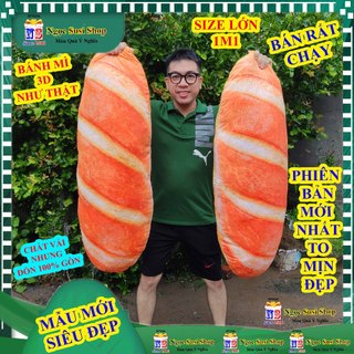 GẤU BÔNG Ổ BÁNH MÌ 3D PHIÊN BẢN MỚI NHƯ THẬT SIÊU MỀM MỊN - GỐI ÔM BÁNH MÌ thú bông đồ chơi doll toy