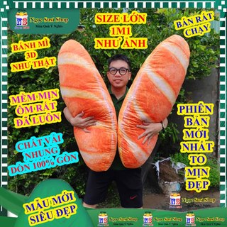 GẤU BÔNG Ổ BÁNH MÌ 3D PHIÊN BẢN MỚI NHƯ THẬT SIÊU MỀM MỊN - GỐI ÔM BÁNH MÌ thú bông đồ chơi doll toy