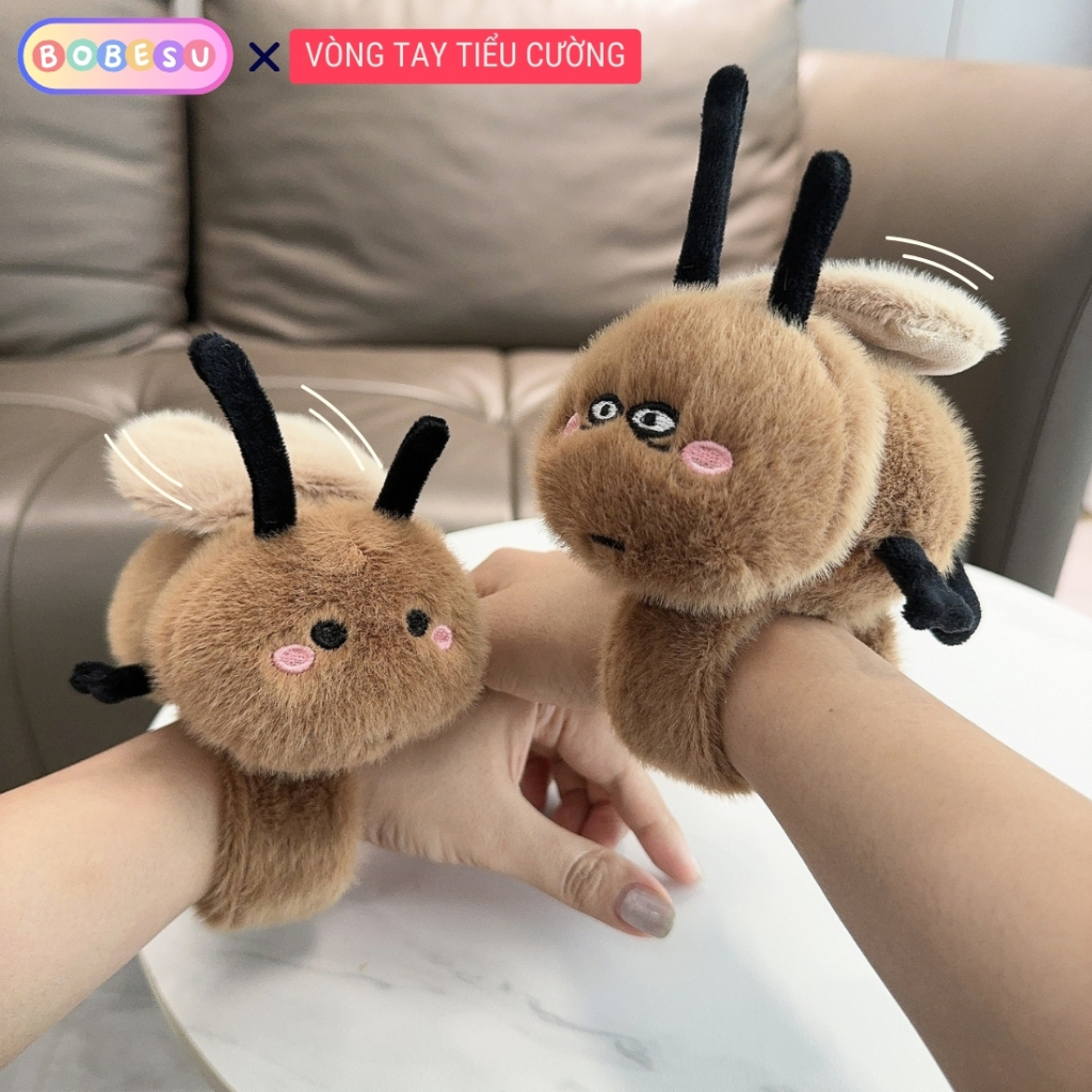 Vòng Tay Gấu Bông Tiểu Cường Cute Gấu Bông Đeo Tay Gián Tiểu Cường Vô Tri [ Kéo Vẫy Cánh + Có Mùi Thơm ]