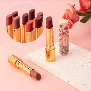 Son Nhung Matte Lipstick Misty Độ bão hòa thấp Làm sáng màu lâu trôi Kết xuất son sáng bóng Tint