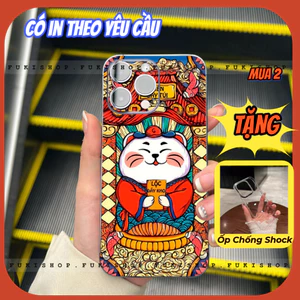 Miếng dán Skin Mặt lưng Sau Mèo Thần Tài M06 FULL VIỀN Dành Cho Các dòng ANDROID , 16 pro max 15 pro max 14 pro max