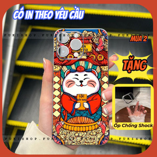 Miếng dán Skin Mặt lưng Sau Mèo Thần Tài M06 FULL VIỀN Dành Cho Các dòng ANDROID , 16 pro max 15 pro max 14 pro max