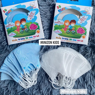 Sét 10 Khẩu Trang 3D Kids Cho Bé Chính Hãng Nhật Nam | Minizon Kids