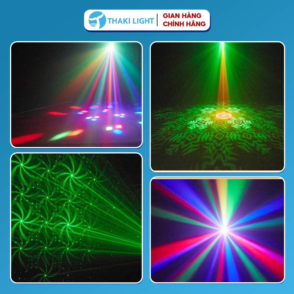 Review Đèn Sân Khấu Hoa Văn 6in1 THAKI LIGHT: Nháy Theo Nhạc Siêu Đỉnh Cho Karaoke Gia Đình