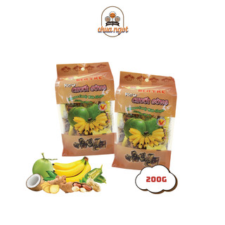 Kẹo Chuối Gừng Đậu Mè thương hiệu Bến Tre túi 200g & 400g