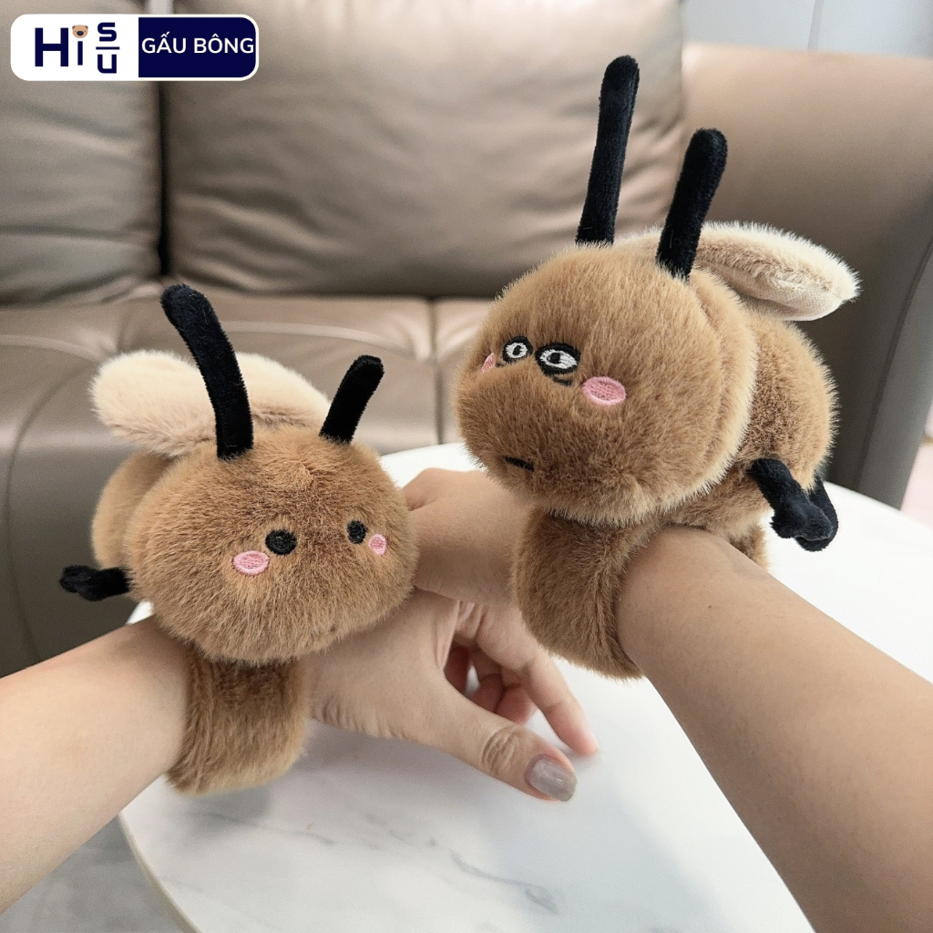 Gấu Bông TIểu Cường Đeo Tay Vòng Tay Gấu Bông Gián Tiểu Cường Vô Tri [ Kéo Vẫy Cánh,Có Mùi Thơm ]