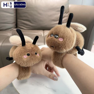 Gấu Bông TIểu Cường Đeo Tay Vòng Tay Gấu Bông Gián Tiểu Cường Vô Tri [ Kéo Vẫy Cánh,Có Mùi Thơm ]