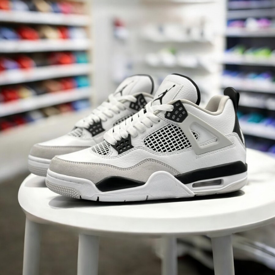 [Chính Hãng Authentic] Giày Nike Jordan 4 Retro Military Black Sneaker ...