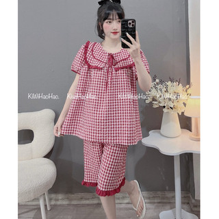 Bộ bầu - bộ sau sinh - BỘ LỬNG ĐŨI THÁI KẺ CỔ LÁ  DÂY BUỘC NƠ - 5 Màu { Freeship }