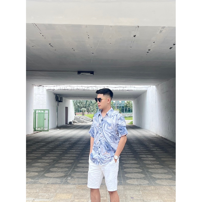 Áo SơMi Nam hoạ tiết từ 55-85kg TONI BRAND(sale thu hồi)