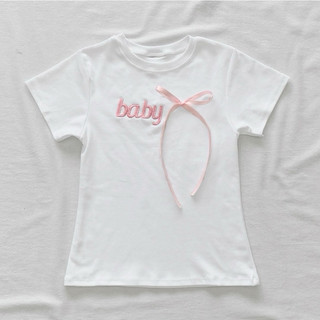 Áo thun in chữ BABY LOVE nữ form rộng chất cotton mỏng nhẹ mát mặc đi dạo phố VANISA CT101