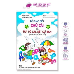 Sách giúp bé tập tô nét các cơ bản và làm quen với chữ cái 3-4, 4-5, 5-6 tuổi, (SÁCH MỚI) - DT