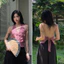Áo yếm linen cột dây lưng YEMI TOP