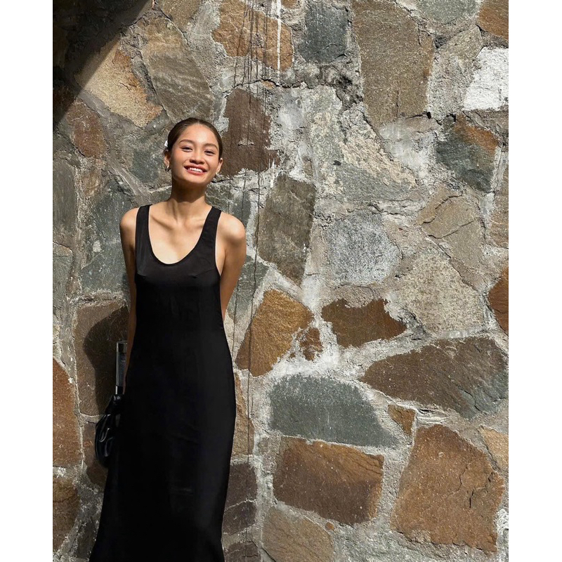 [Mya house] Đầm maxi lụa sát nách RIDA DRESS