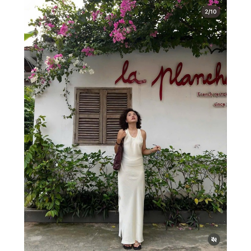 [Mya house] Đầm maxi lụa sát nách RIDA DRESS