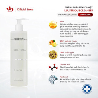 Sữa Rửa Mặt Christina Illustrious Cleanser Hỗ Trợ Làm Sáng Da, Cải Thiện Thâm Sạm
