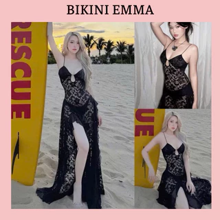 Đầm Ren Xoè EMMA, Bikini Ren Thiết Kế Xuyên Thấu, Sexy, Che Khuyết Điểm, Tôn Dáng (Có Mút Đệm)