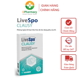 LiveSpo Clausy, Men Vi Sinh Giúp Giảm Rối Loạn Tiêu Hóa Cho Người Uống Kháng Sinh