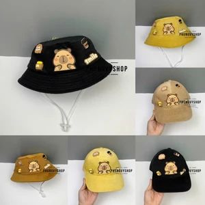 Có 2 Size_Mũ bucket lưỡi trai tai bèo vành trai gái trẻ em phungvyshop-nón /Bo Kết NHUNG TUYẾT CAPYBARA LOẠI CHARM /