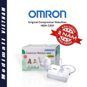 Máy xông khí dung Omron NE-C801, máy xông mũi họng Chính hãng