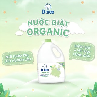 [Chính Hãng] Nước Giặt D-nee Organic Thái Lan Có Tem Phụ Đại Thịnh Can 3L, An Toàn Dịu Nhẹ Cho Bé
