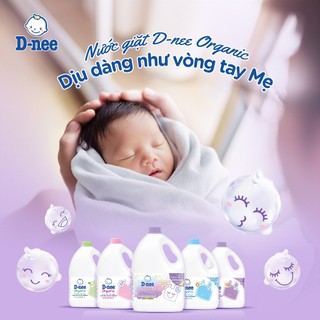 [Chính Hãng] Nước Giặt D-nee Organic Thái Lan Có Tem Phụ Đại Thịnh Can 3L, An Toàn Dịu Nhẹ Cho Bé