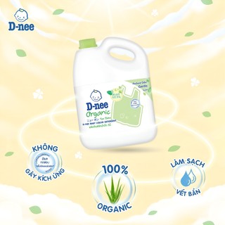 [Chính Hãng] Nước Giặt D-nee Organic Thái Lan Có Tem Phụ Đại Thịnh Can 3L, An Toàn Dịu Nhẹ Cho Bé