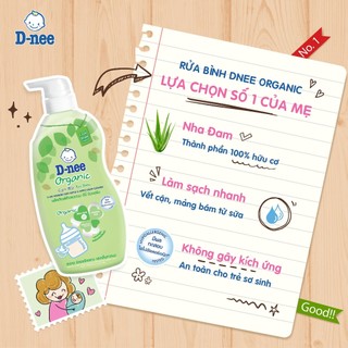 [Mẫu Mới] Nước Rửa Bình Sữa D-nee Organic Thái Lan Chính Hãng Có Tem Phụ, An Toàn Cho Bé Lucie's Mom
