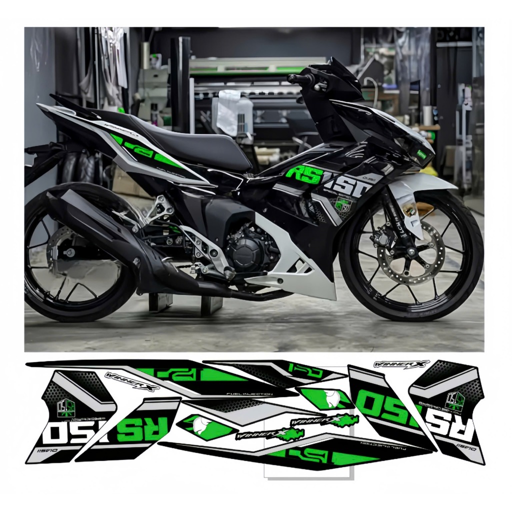 TEM RỜI WINNER X V3, CAO CẤP, CHẤT LIỆU IN 3 LỚP PPF, CHỐNG NƯỚC, KHÔNG PHAI MÀU, NHÃN DÁN.