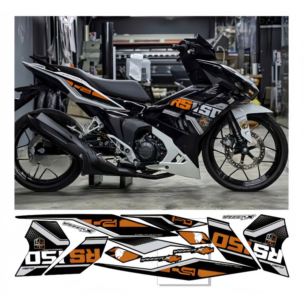 TEM RỜI WINNER X V3, CAO CẤP, CHẤT LIỆU IN 3 LỚP PPF, CHỐNG NƯỚC, KHÔNG PHAI MÀU, NHÃN DÁN.