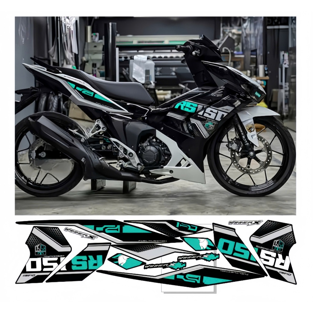 TEM RỜI WINNER X V3, CAO CẤP, CHẤT LIỆU IN 3 LỚP PPF, CHỐNG NƯỚC, KHÔNG PHAI MÀU, NHÃN DÁN.