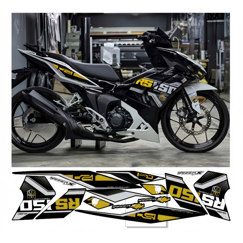 TEM RỜI WINNER X V3, CAO CẤP, CHẤT LIỆU IN 3 LỚP PPF, CHỐNG NƯỚC, KHÔNG PHAI MÀU, NHÃN DÁN.