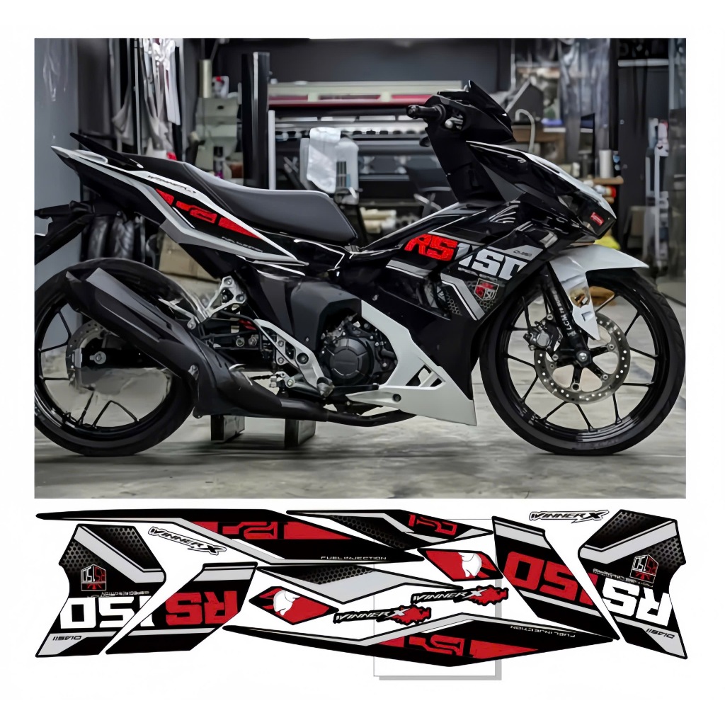 TEM RỜI WINNER X V3, CAO CẤP, CHẤT LIỆU IN 3 LỚP PPF, CHỐNG NƯỚC, KHÔNG PHAI MÀU, NHÃN DÁN.