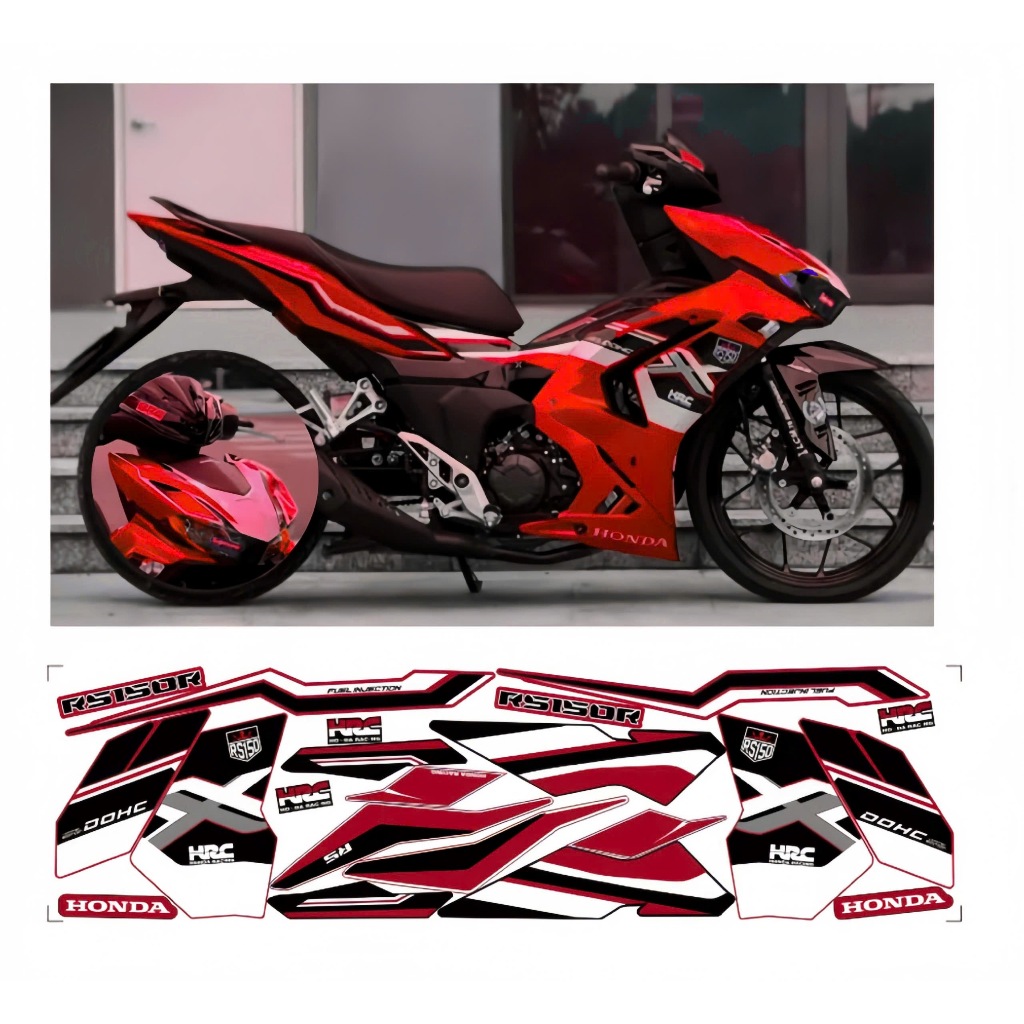 TEM RỜI WINNER X V3 MẪU HRC, CAO CẤP, CHẤT LIỆU IN 3 LỚP PPF, CHỐNG NƯỚC, KHÔNG PHAI MÀU, NHÃN DÁN.