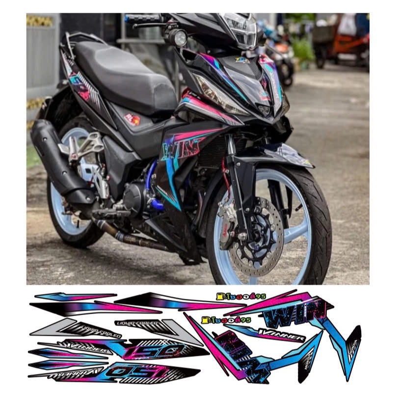 TEM RỜI WINNER V1, CAO CẤP, CHẤT LIỆU IN 3 LỚP PPF, CHỐNG NƯỚC, KHÔNG PHAI MÀU, NHÃN DÁN.