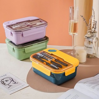 Hộp Cơm Trưa Văn Phòng ,Hộp Đựng Thực Phẩm Có Kèm Dụng Cụ Ăn Chất Liêu Nhựa PP An Toàn Cho Đời Sống