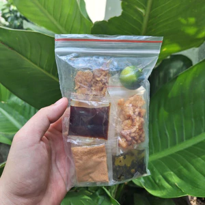 5 bịch Bánh Tráng Tóp Mỡ 5 vị - Mỡ Hành- Sốt Bò - Sốt Tắc- Sate Tỏi - Ớt Rim Mật Ong - Muối Nhuyễn