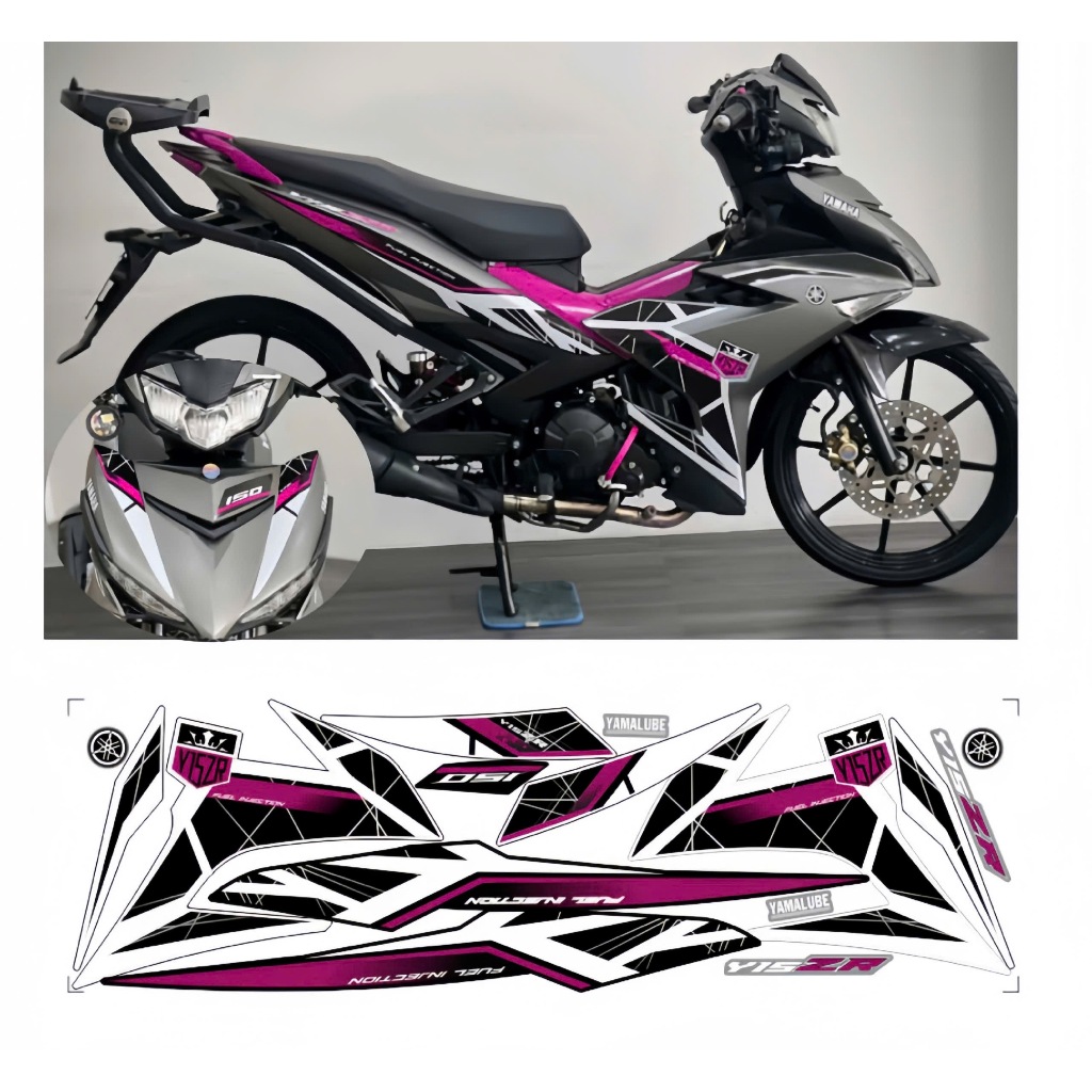 TEM RỜI EXCITER 150 Y15ZR, CAO CẤP, CHẤT LIỆU IN 3 LỚP PPF, CHỐNG NƯỚC, KHÔNG PHAI MÀU, NHÃN DÁN.