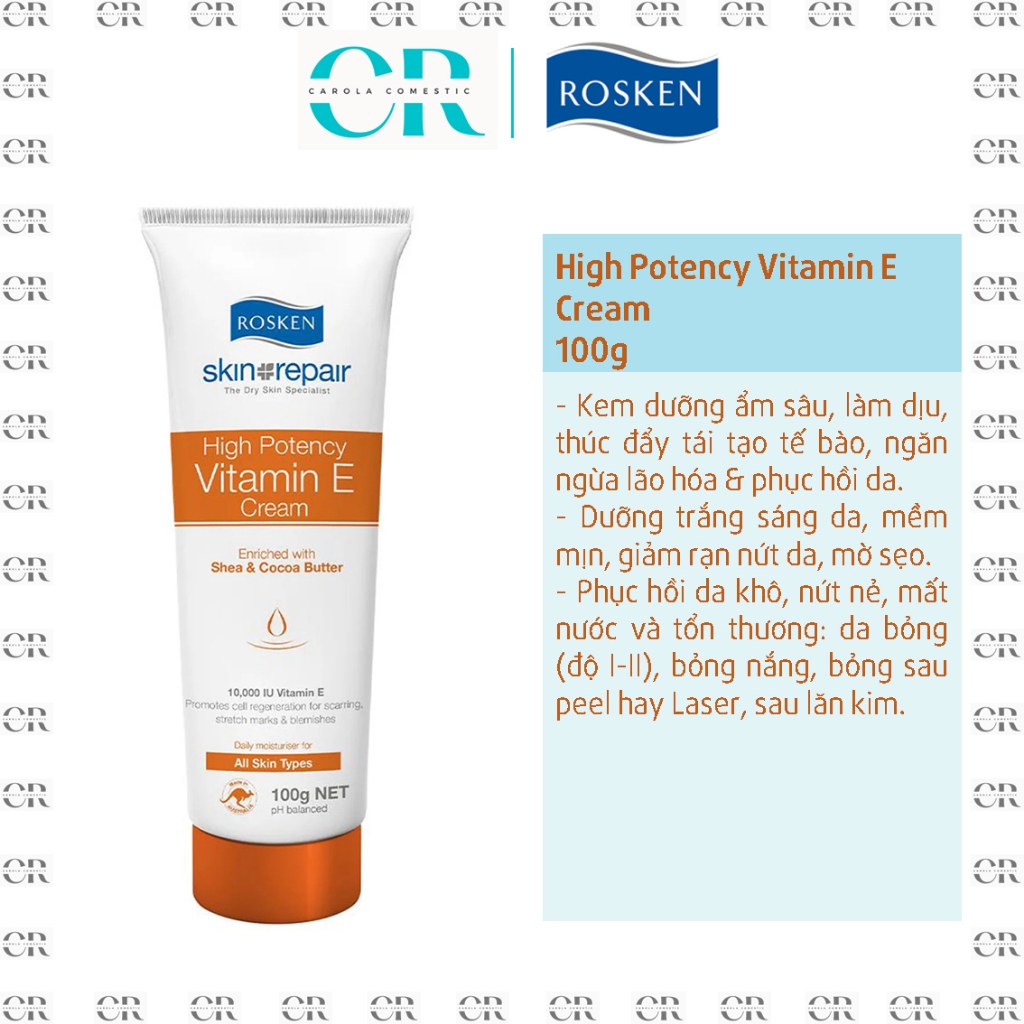 [CHÍNH HÃNG Date 2029] Kem dưỡng phục hồi da Rosken High Potency