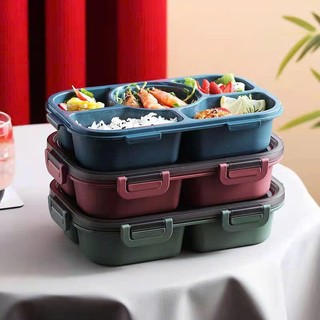 Hợp Cơm,Khay Đựng Cơm Trưa 5 Ngăn Di Động,Hộp Đựng Cơm ,Thực Phẩm Có Thể Sử Dụng Trong Lò Vi Sóng
