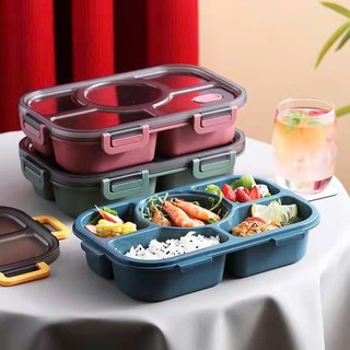 Hợp Cơm,Khay Đựng Cơm Trưa 5 Ngăn Di Động,Hộp Đựng Cơm ,Thực Phẩm Có Thể Sử Dụng Trong Lò Vi Sóng