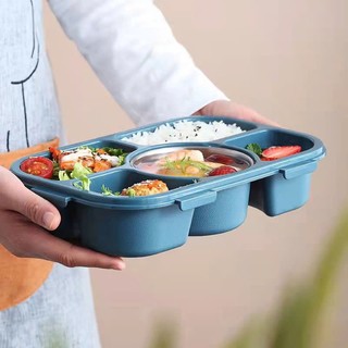 Hợp Cơm,Khay Đựng Cơm Trưa 5 Ngăn Di Động,Hộp Đựng Cơm ,Thực Phẩm Có Thể Sử Dụng Trong Lò Vi Sóng