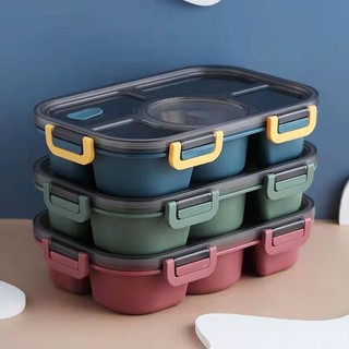 Hợp Cơm,Khay Đựng Cơm Trưa 5 Ngăn Di Động,Hộp Đựng Cơm ,Thực Phẩm Có Thể Sử Dụng Trong Lò Vi Sóng