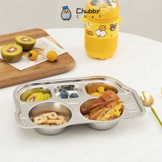 khay inox đựng thức ăn inox 304 cao cấp Khay cơm cho bé sâu lòng Nhiều hình dạng hình khay cơm chia ngăn